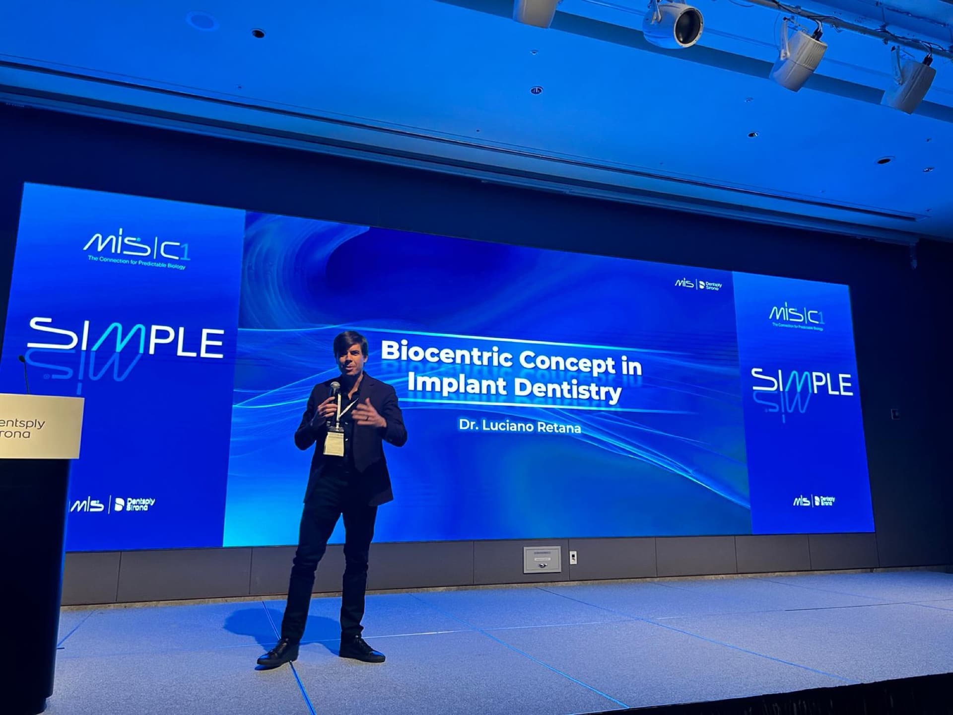 Dr. Luciano Retana speaking at MIS Symposium, Korea